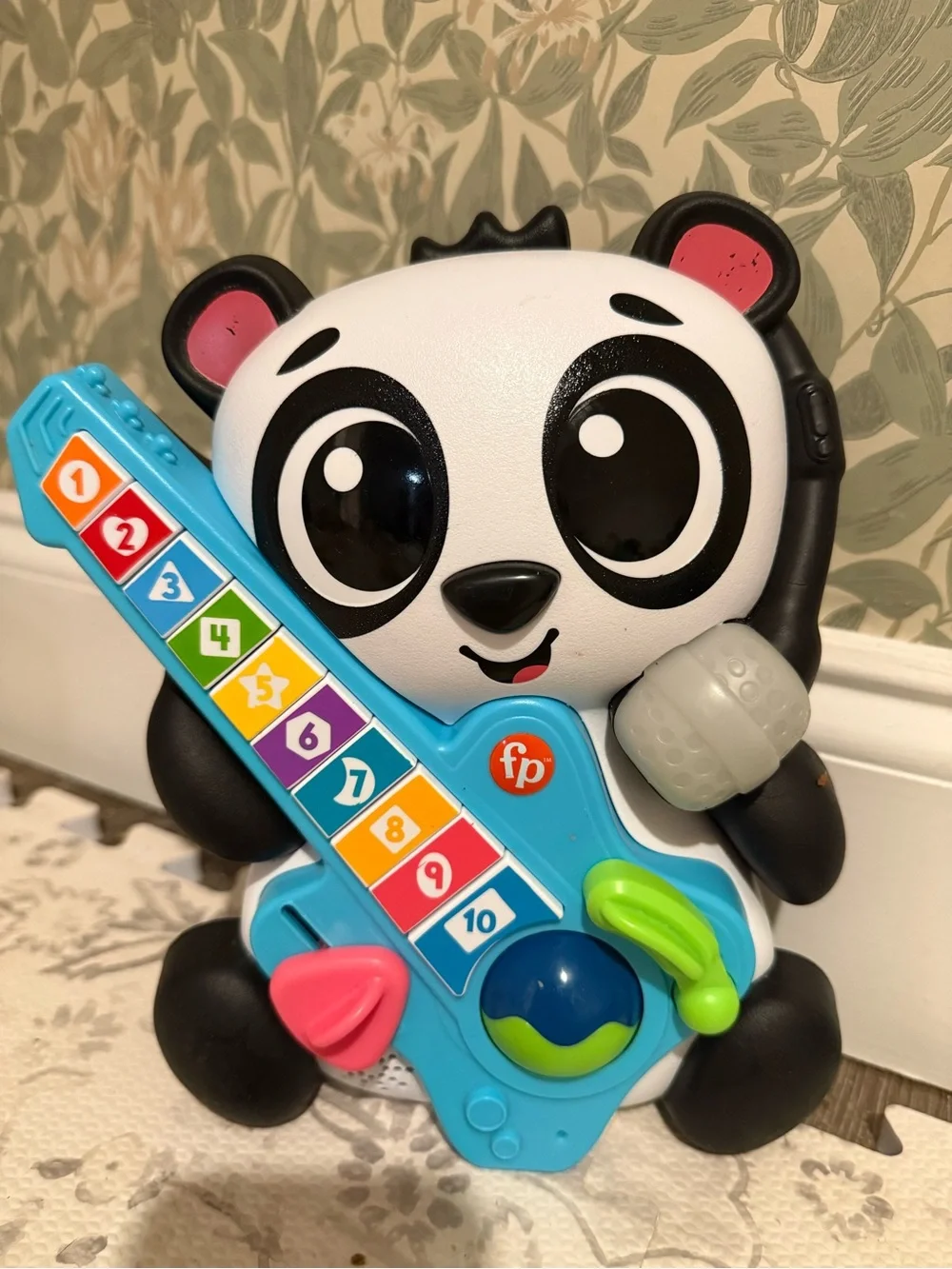 Fisher-Price Linkimal Panda Kids Guitar Toy with Numbered Keys